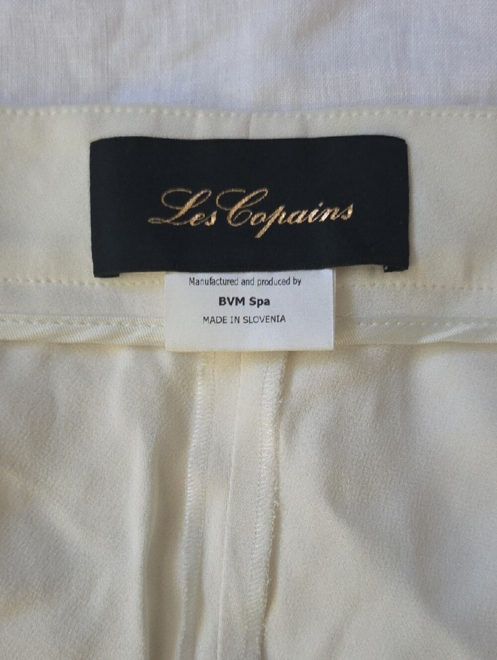 Les Copains || Cream || Wide Leg Trousers